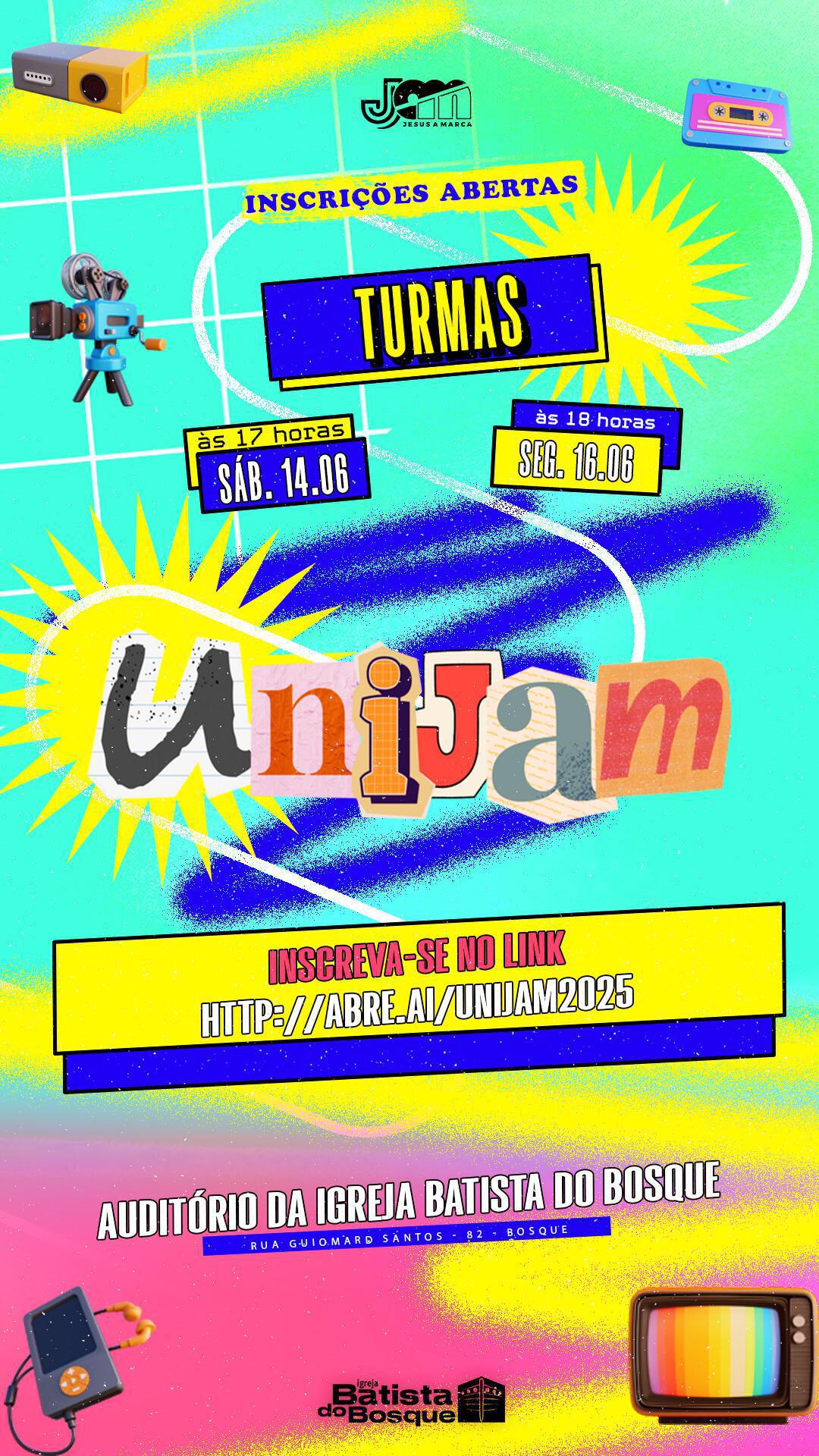 UNIJAM - INSCRIÇÕES ABERTAS
