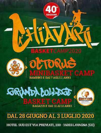 CHIAVARI BASKET CAMP 2020 CHIAVARI BASKET CAMP 2020