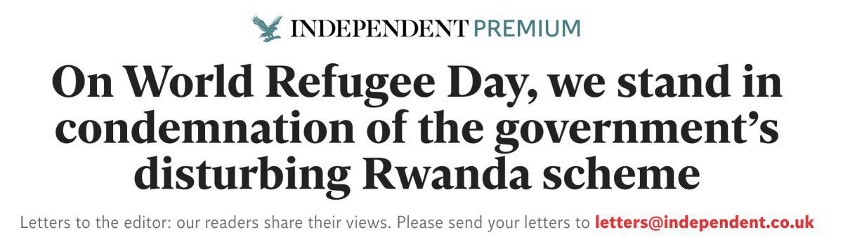 قادة دينيون يوقعون خطابًا مفتوحًا يدينون خطة الترحيل "المخزية" في رواندا