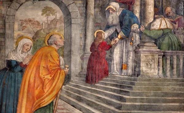 المعرضة الكبرى: دلالة تاريخية ودينية لتقديم مريم العذراء إلى الهيكل في القدس