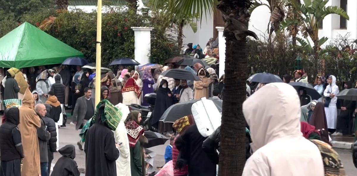 طقوس عيد الفطر تحت المطر في الدار البيضاء طقوس عيد الفطر تحت المطر في الدار البيضاء