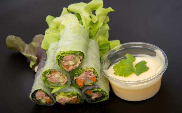 Tuna Avocado Lettuce Wraps