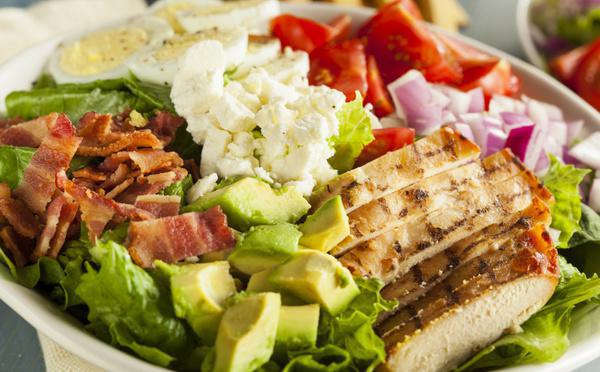 Bacon, Chicken, and Avocado Salad