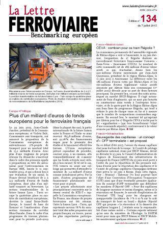 À lire dans La Lettre ferroviaire 134