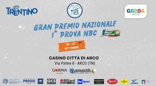 AL VIA LA NUOVA STAGIONE SPORTIVA DELLA DISCIPLINA STECCA: PRIMA TAPPA AD ARCO PER IL NATIONAL BILLIARD CHALLENGE – GRAN PREMIO NAZIONALE