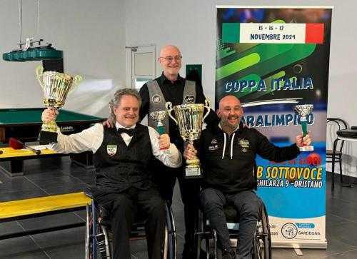 MICHELE NIRO SI AGGIUDICA LA PRIMA EDIZIONE DELLA COPPA ITALIA DI BILIARDO PARALIMPICO