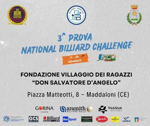 3^ PROVA NATIONAL BILLIARD CHALLENGE – TUTTO PRONTO A MADDALONI