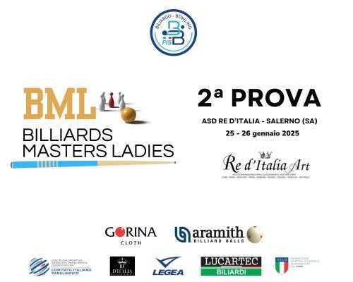 SECONDA PROVA "BILLIARDS MASTERS LADIES"