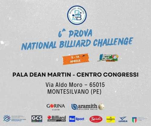 NATIONAL BILLIARD CHALLENGE: ULTIMA PROVA A MONTESILVANO, CACCIA AI POSTI PER LE FINALI DI SAINT-VINCENT