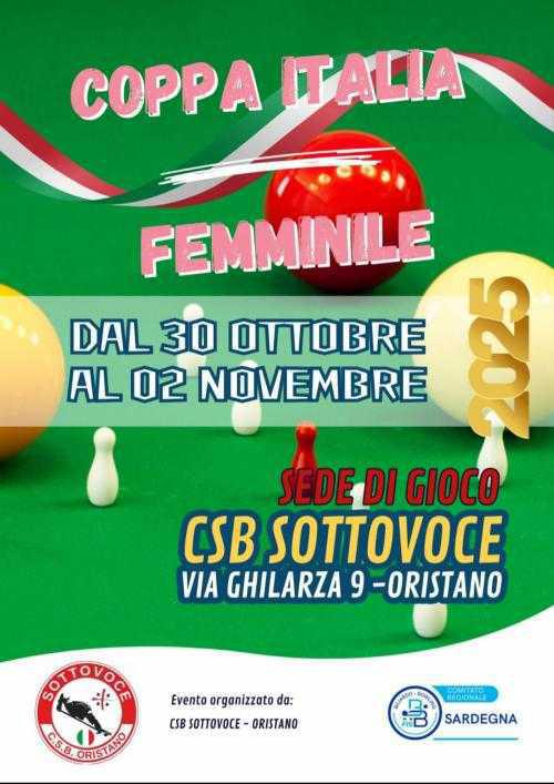 COPPA ITALIA FEMMINILE: TUTTO PRONTO PER LA II EDIZIONE