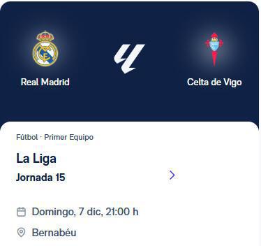  Real Madrid - Celta de Vigo
