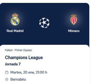 Real Madrid -Monaco
