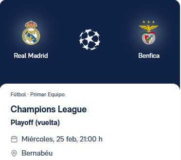 Real Madrid -Benfica