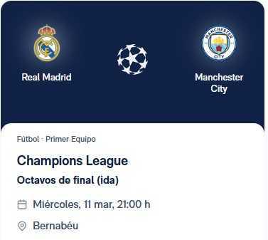 Real Madrid -Manchester City 