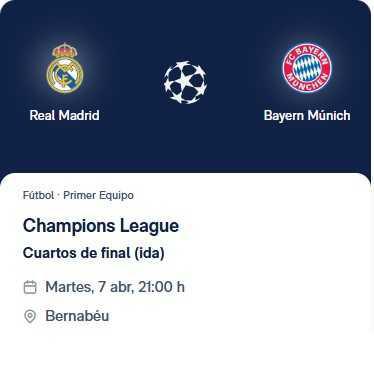 Real Madrid -Bayern Munich