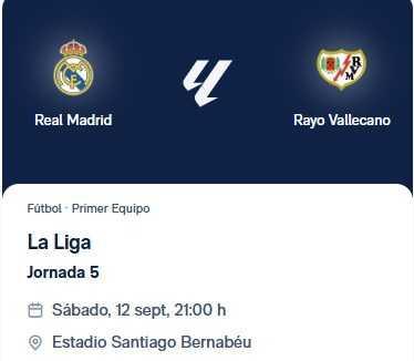  Real Madrid - Rayo Vallecano
