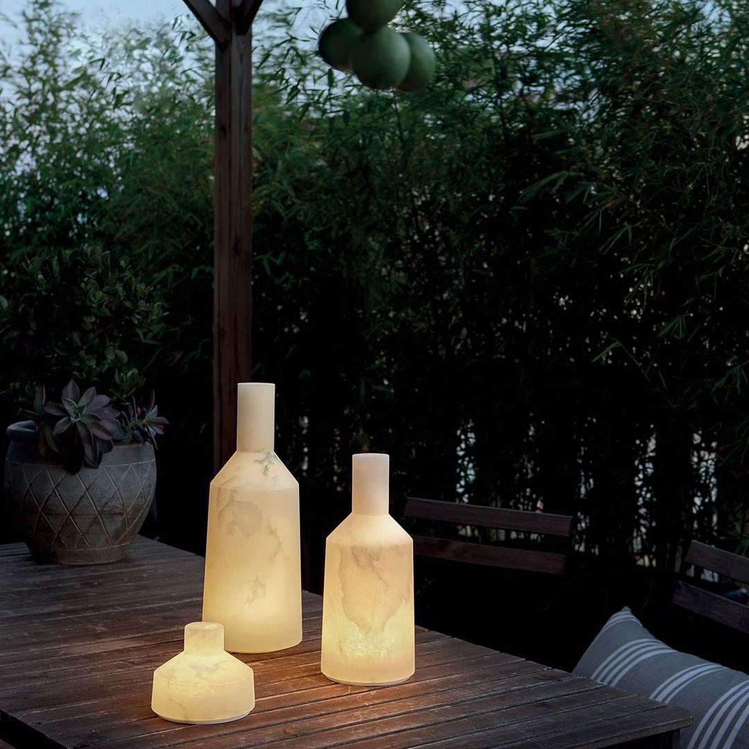 CONJUNTO luminaria de mesa Carpyen Trio Alabast Designer Jordi Veciana CONJUNTO luminaria de mesa Carpyen Trio Alabast Designer Jordi Veciana