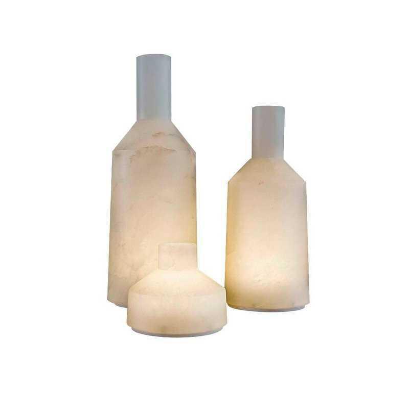 CONJUNTO luminaria de mesa Carpyen Trio Alabast Designer Jordi Veciana CONJUNTO luminaria de mesa Carpyen Trio Alabast Designer Jordi Veciana
