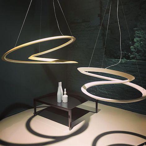 Pendente Nemo Kepler Minor Uplight OURO FOSCO Designer Arihiro Miyake