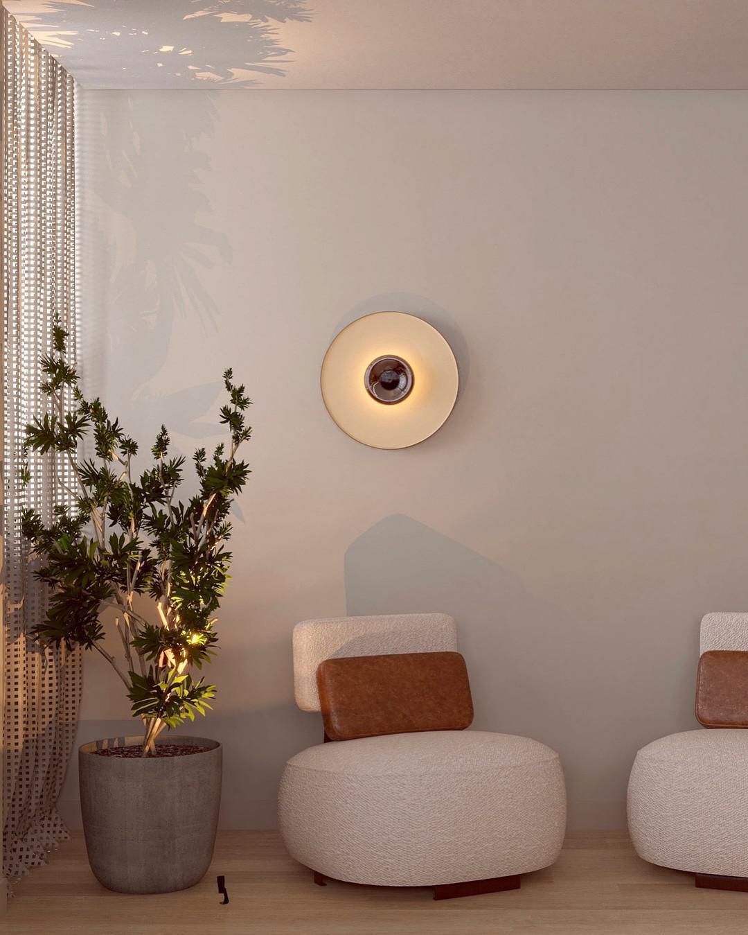 Arandela Grande Ilusao Alva Design para A de Arte Dimer. Arandela Grande Ilusao Alva Design para A de Arte Dimer.