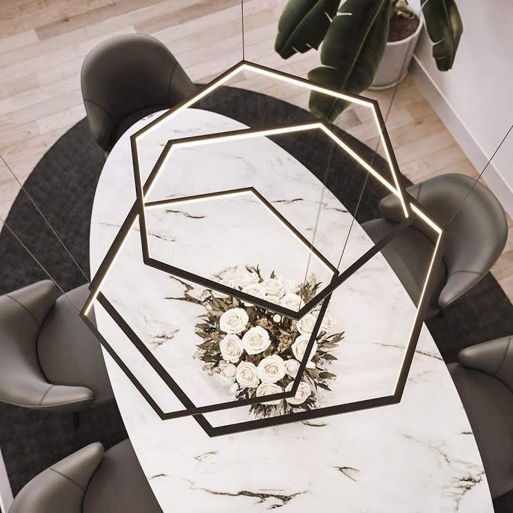 Pendente DSG Hex 03 horizontal Pendente DSG Hex 03 horizontal