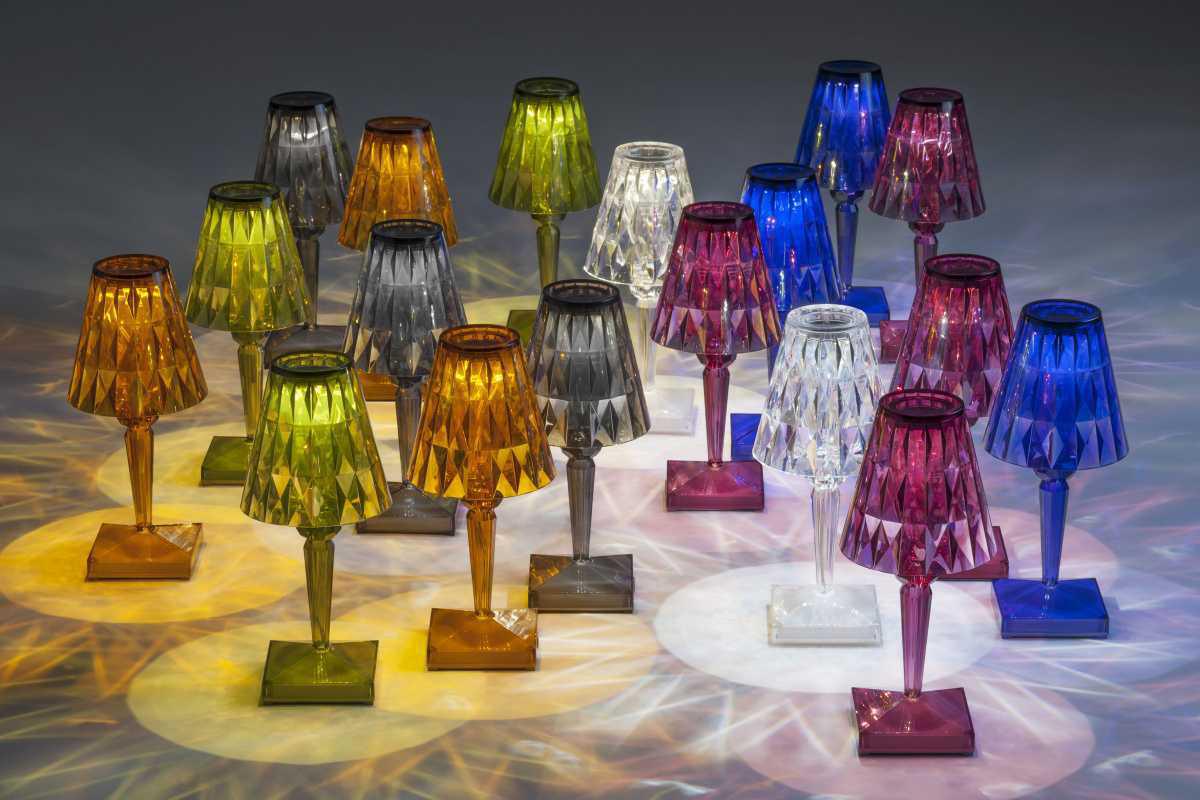 Luminária de mesa Kartell Battery designer Ferruccio Laviani BLACK