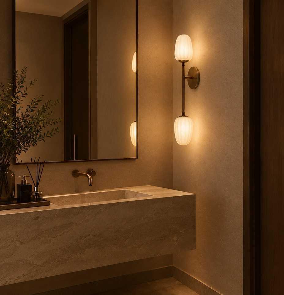 Arandela CB Cacau Dupla 