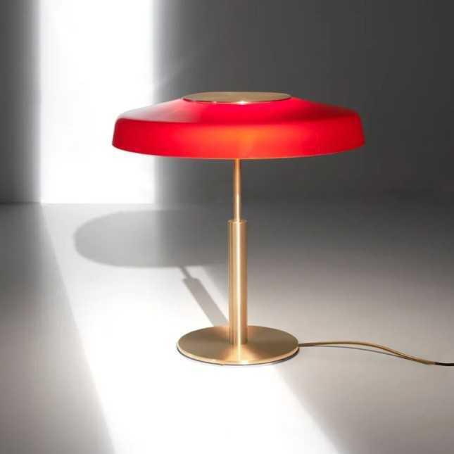Luminaria de Mesa Oluce Dora Metal design Angeletti & Ruzza Luminaria de Mesa Oluce Dora Metal design Angeletti & Ruzza