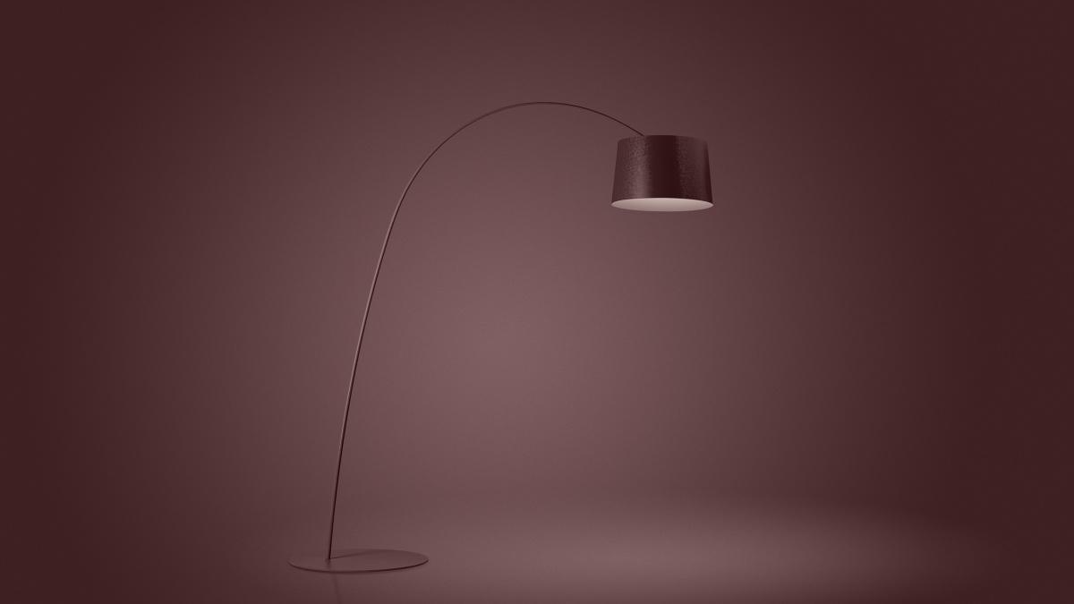 Luminária De Piso Foscarini Twiggy Vinho - Designer Marc Sadler