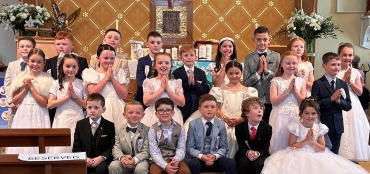 Our Communion Class 2025 - Congratulations boys and girls and well done to all involved in preparing the children. We are so proud of you all!