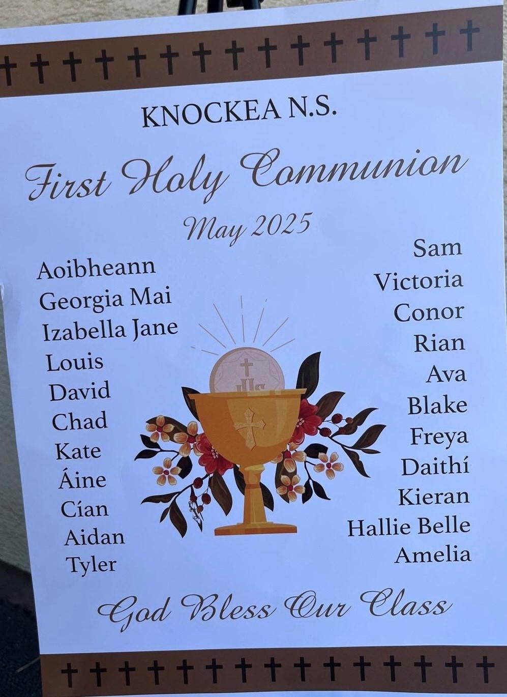 Our Communion Class 2025 - Congratulations boys and girls and well done to all involved in preparing the children. We are so proud of you all!