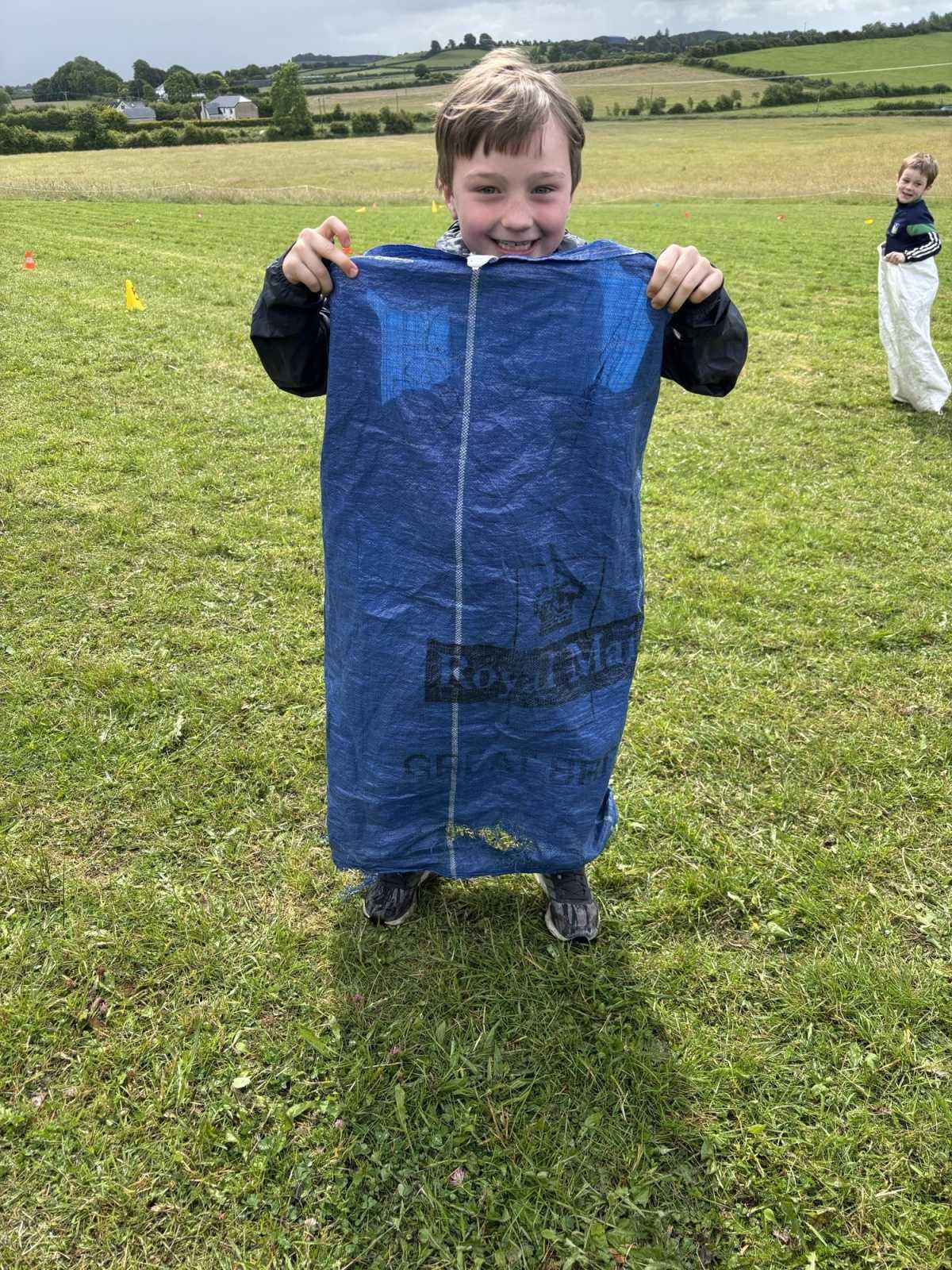 Winner of the sack race!!