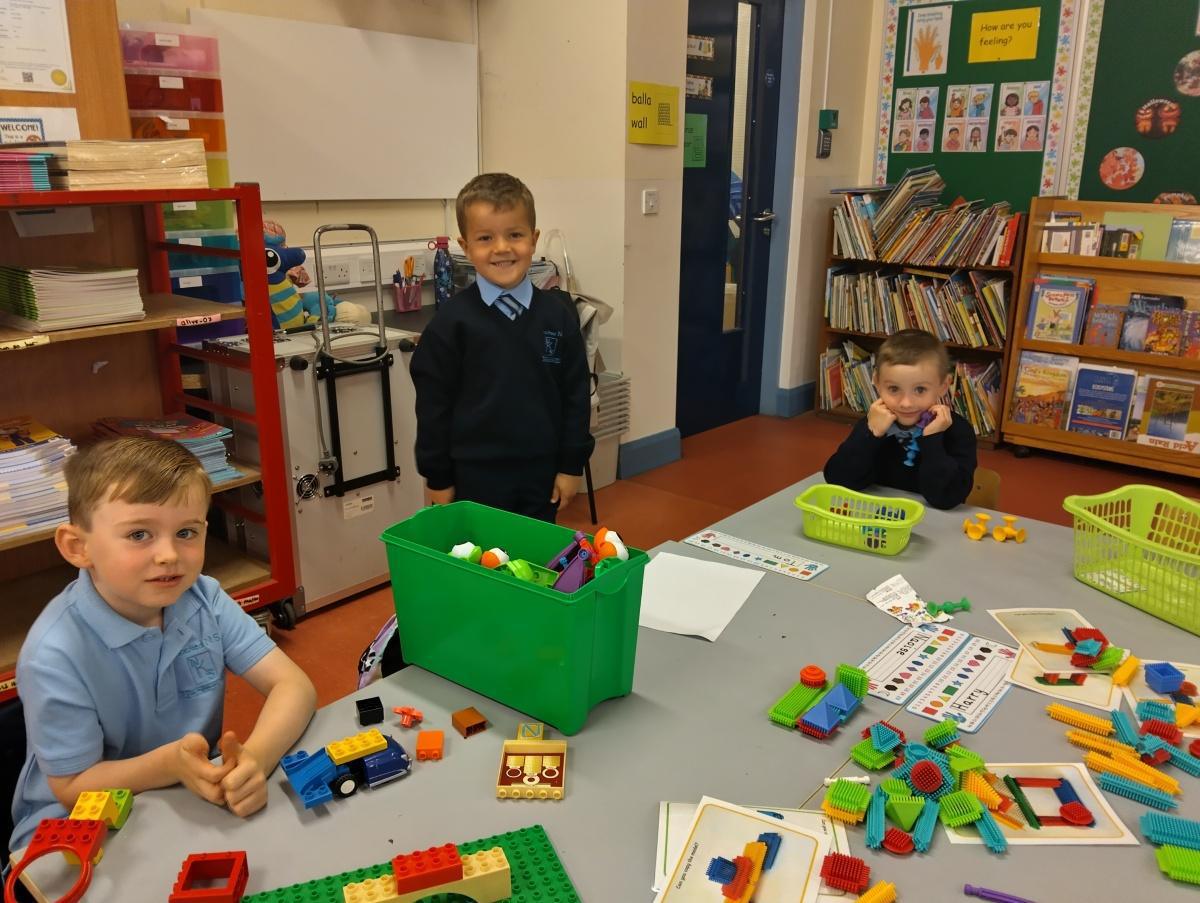 Our first day in Junior Infants! : )