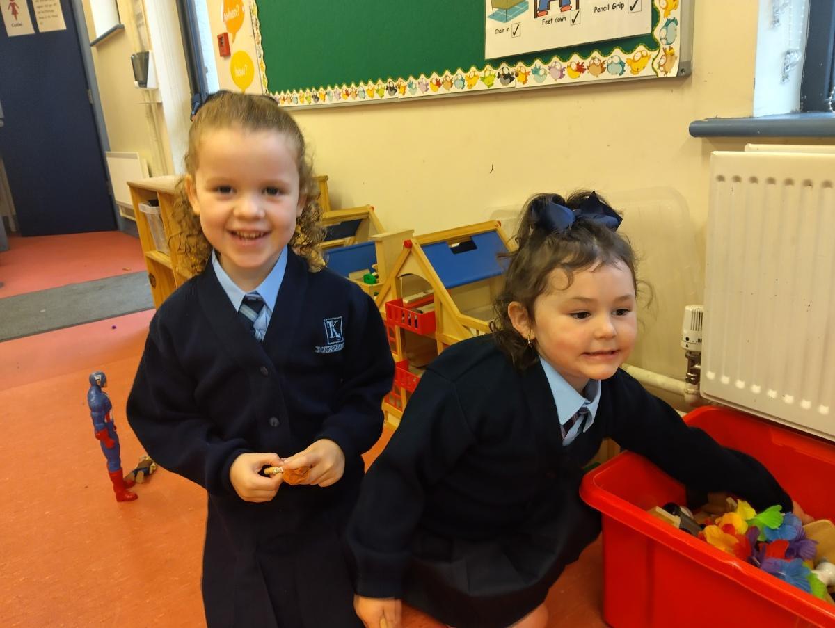 Our first day in Junior Infants! : )