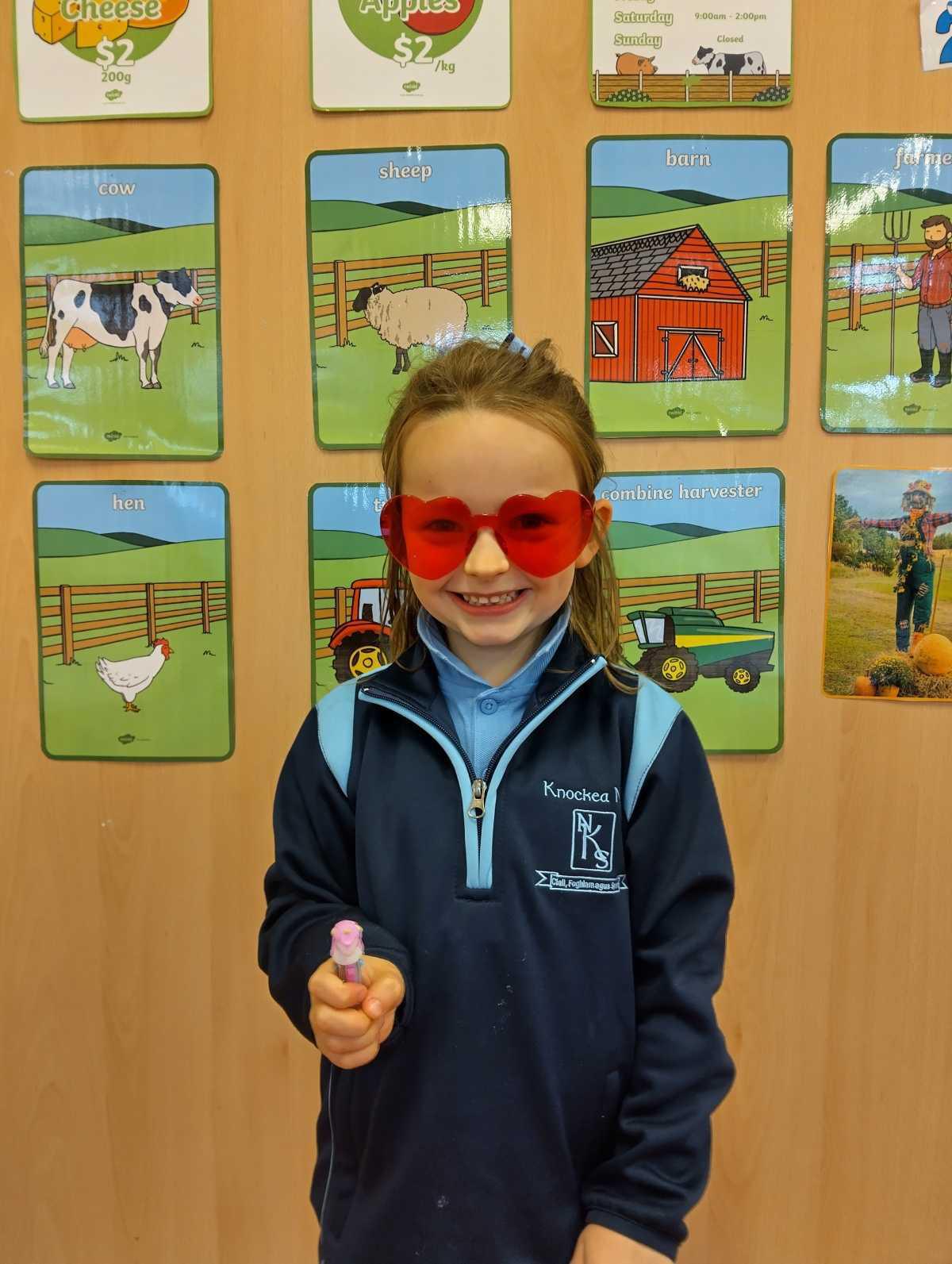 Very first Gaeilgeoir na Míosa in Junior Infants!