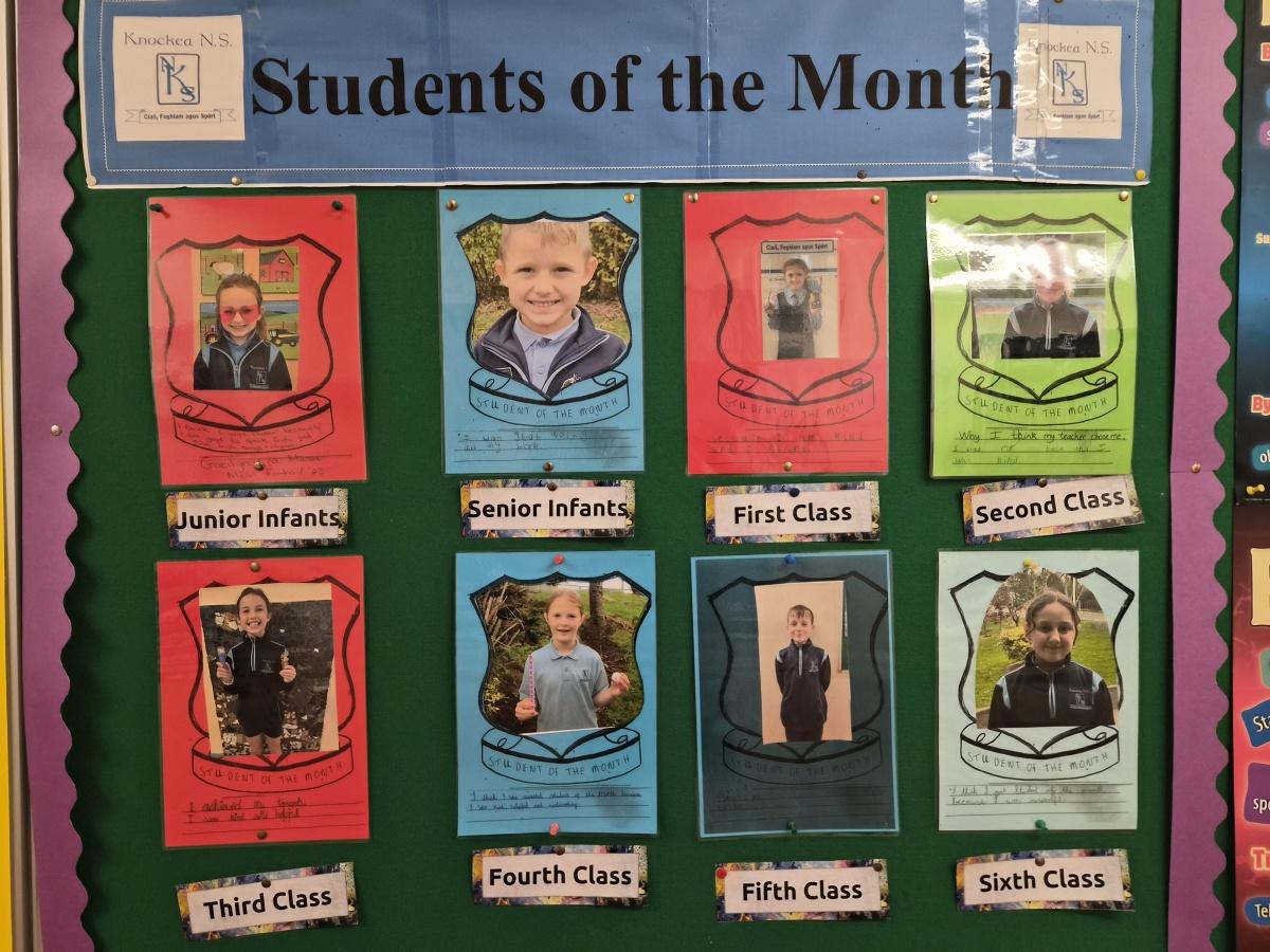 Look at our first award winners of this school year September 2025......we are so proud of you all!