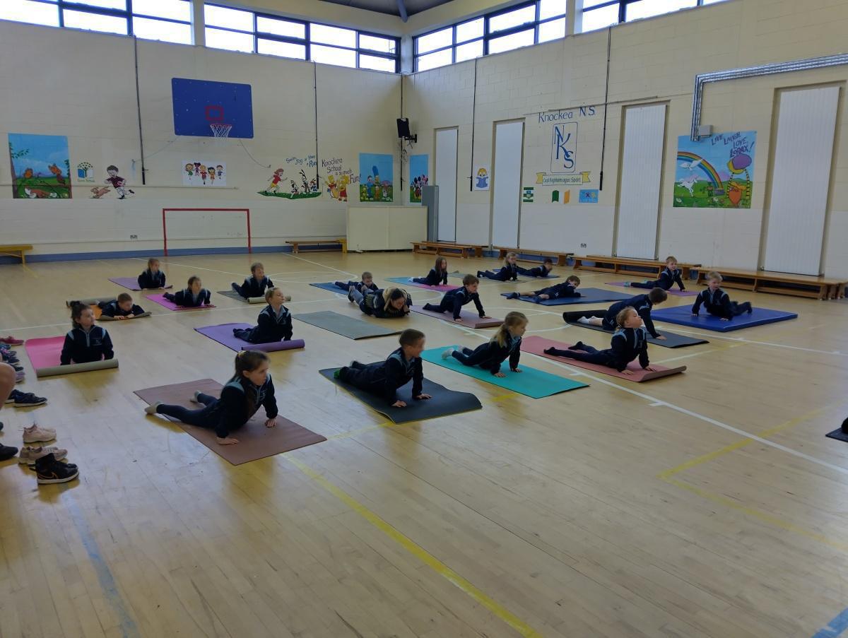 Junior Infants loved yoga!