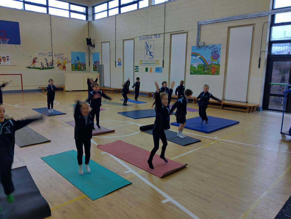 Junior Infants loved yoga!