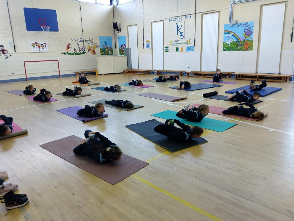 Junior Infants loved yoga!