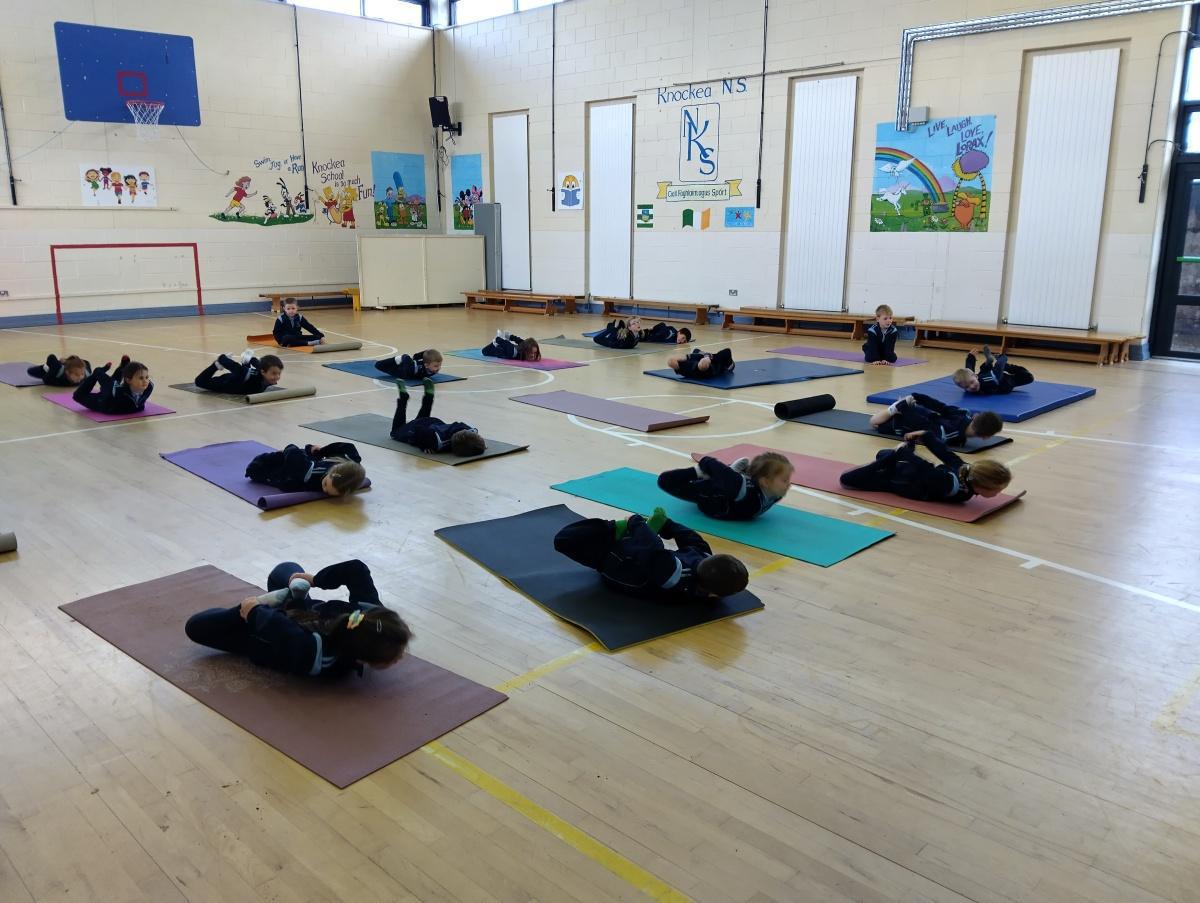 Junior Infants loved yoga!