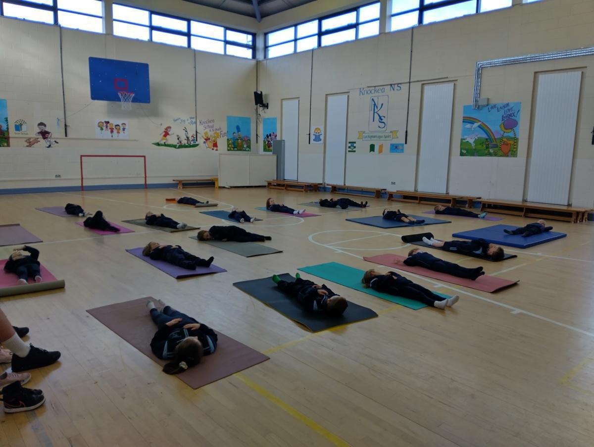 Junior Infants loved yoga!