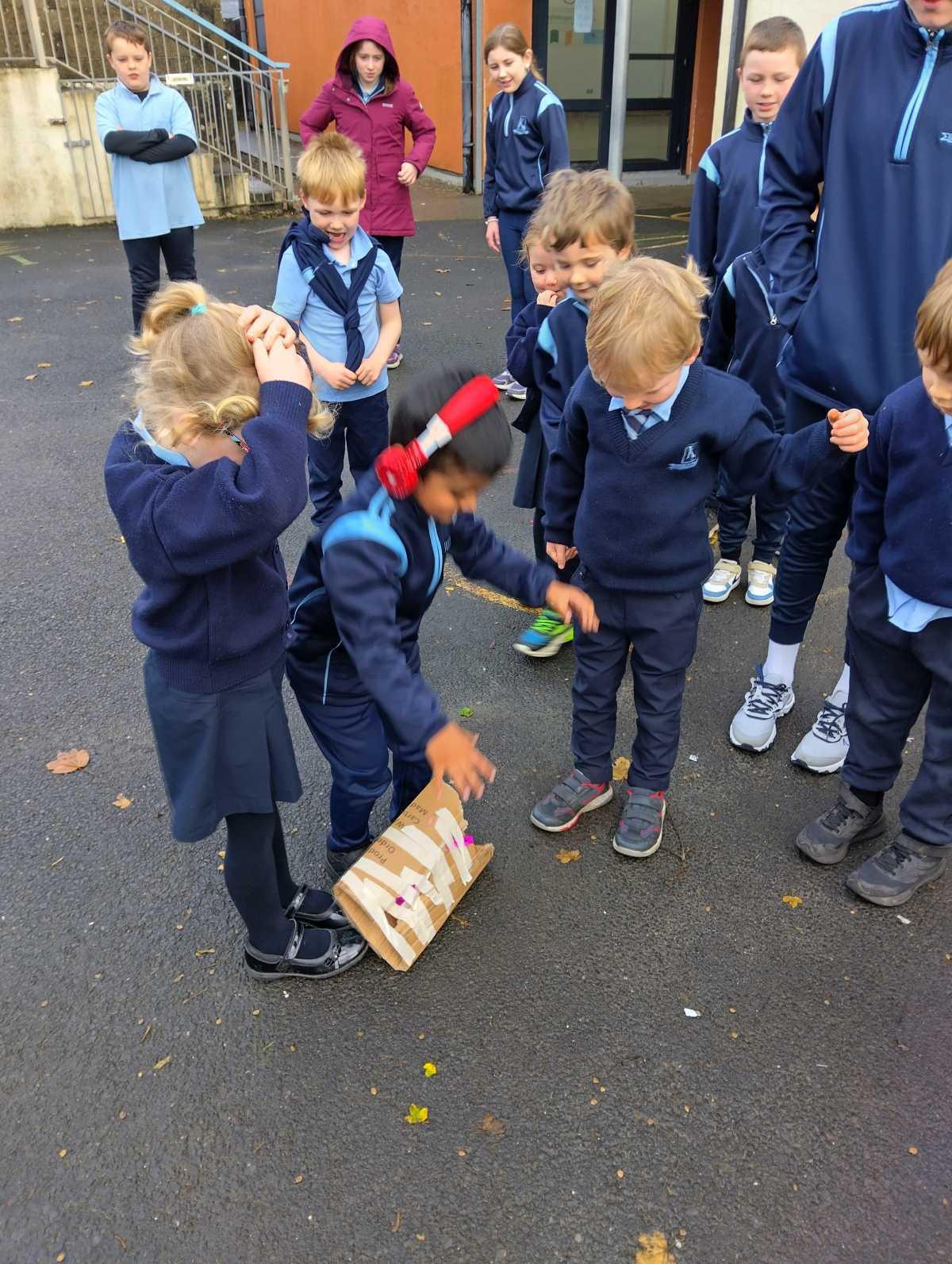 It's Science week- we did the egg drop challenge!