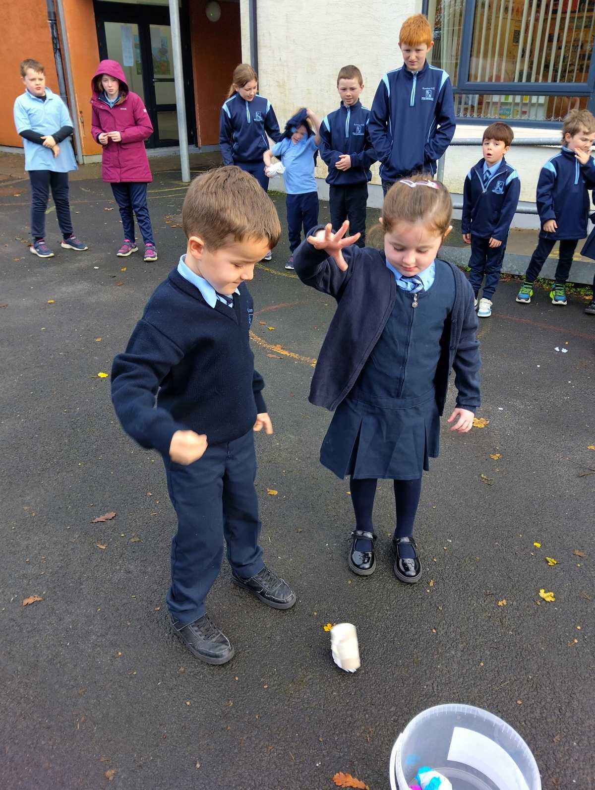 It's Science week- we did the egg drop challenge!