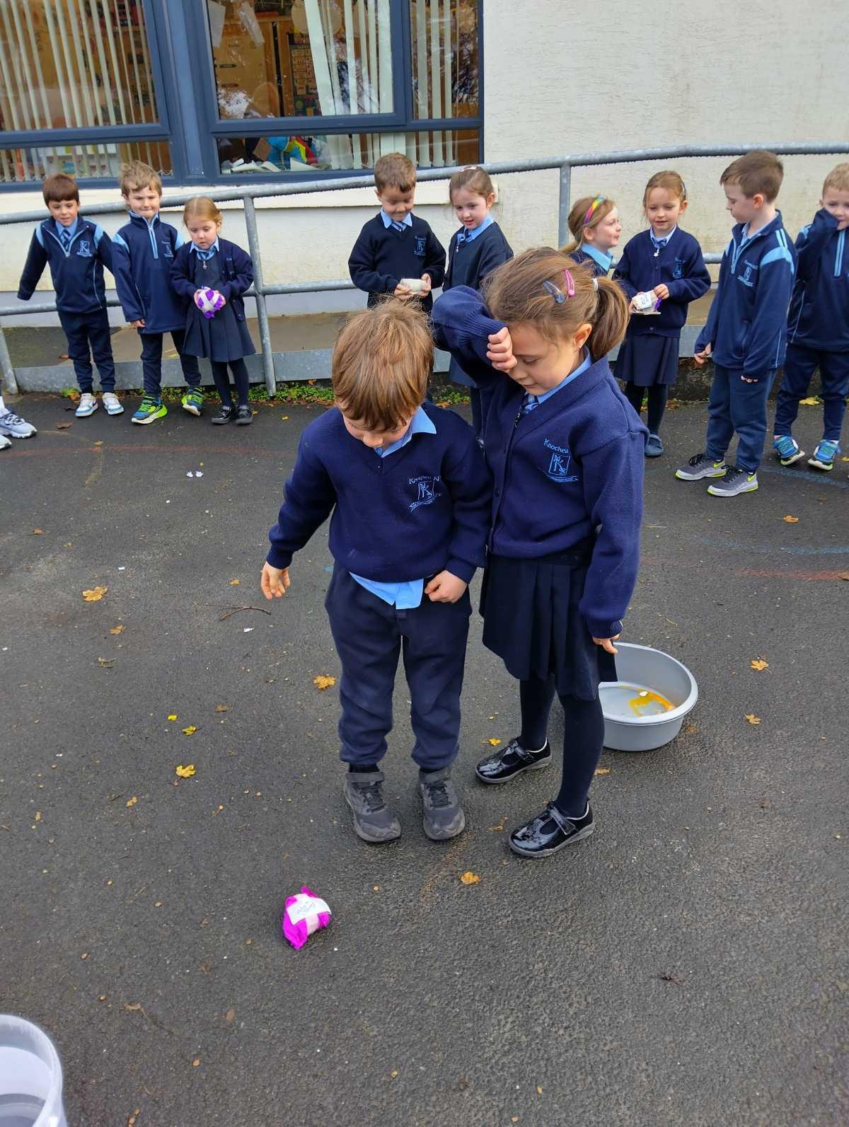 It's Science week- we did the egg drop challenge!