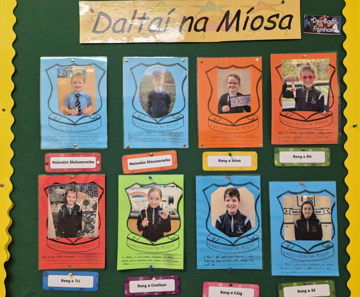 Look at our October award winners! Maith sibh go léir a phaistí