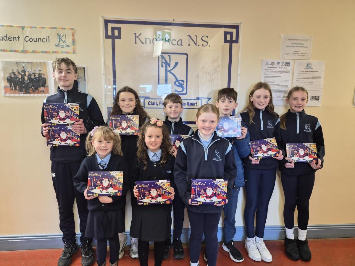 Congratulations to all these boys and girls, winners of selection boxes from our Christmas Market raffle!