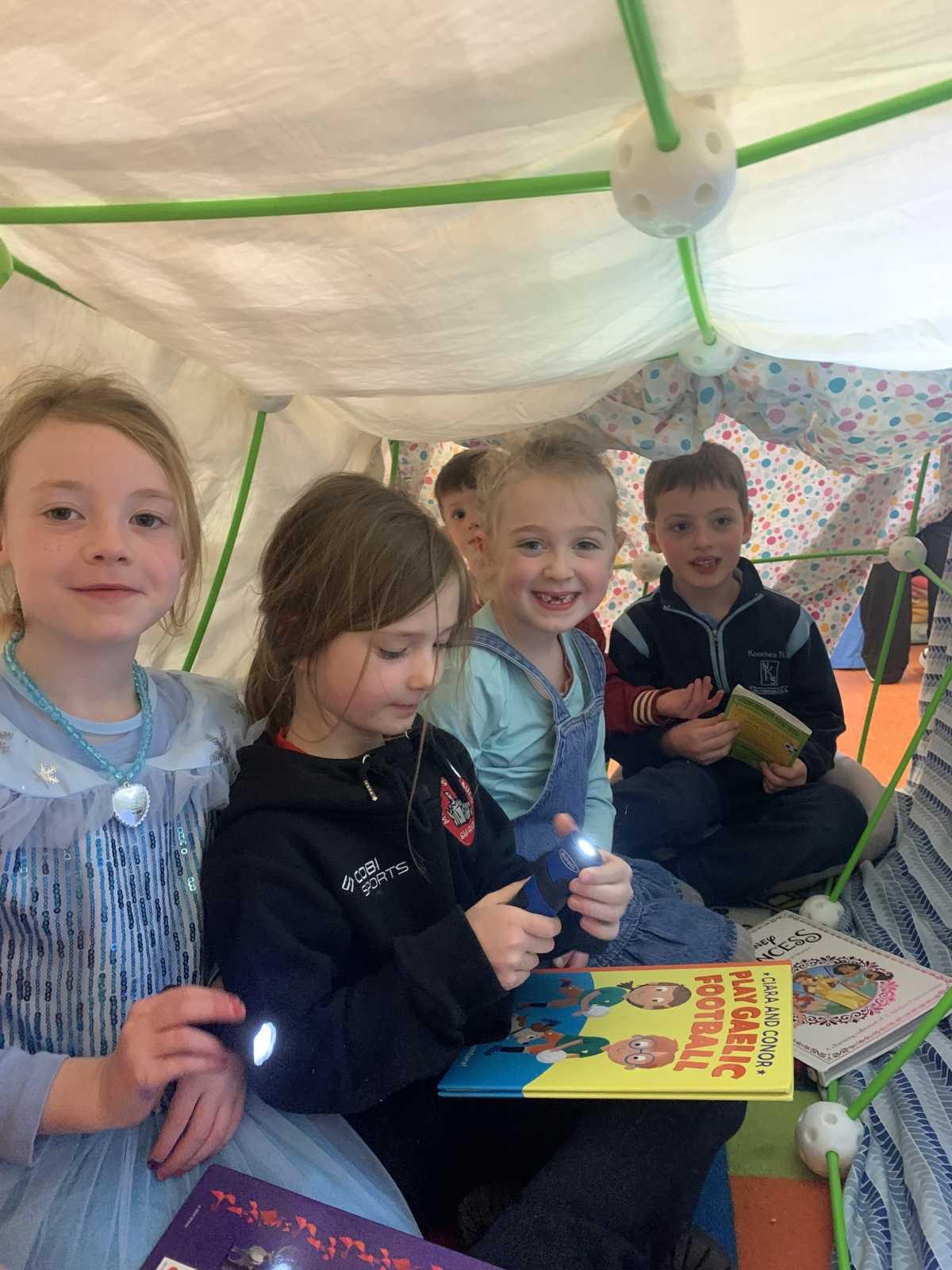 Senior Infants enjoying World Book Day 2026