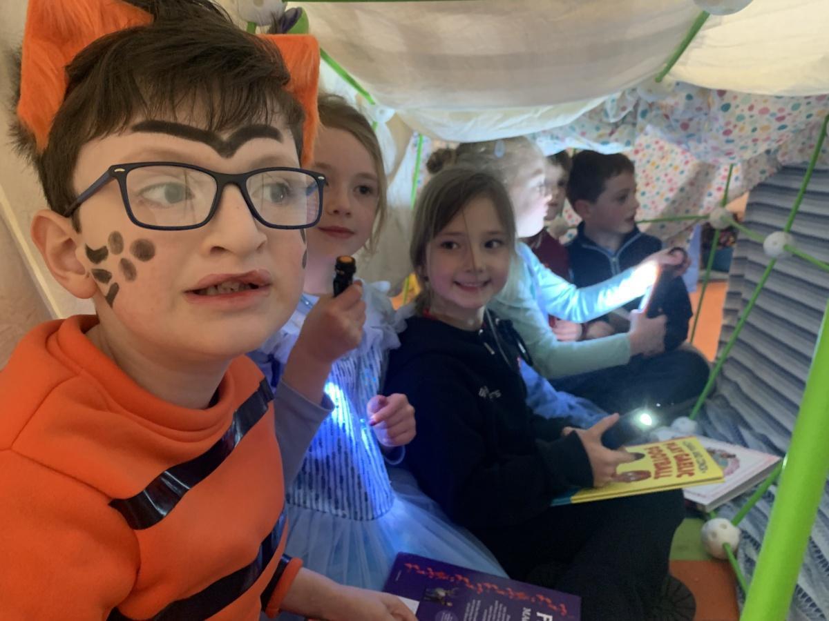 Senior Infants enjoying World Book Day 2026 Senior Infants enjoying World Book Day 2026