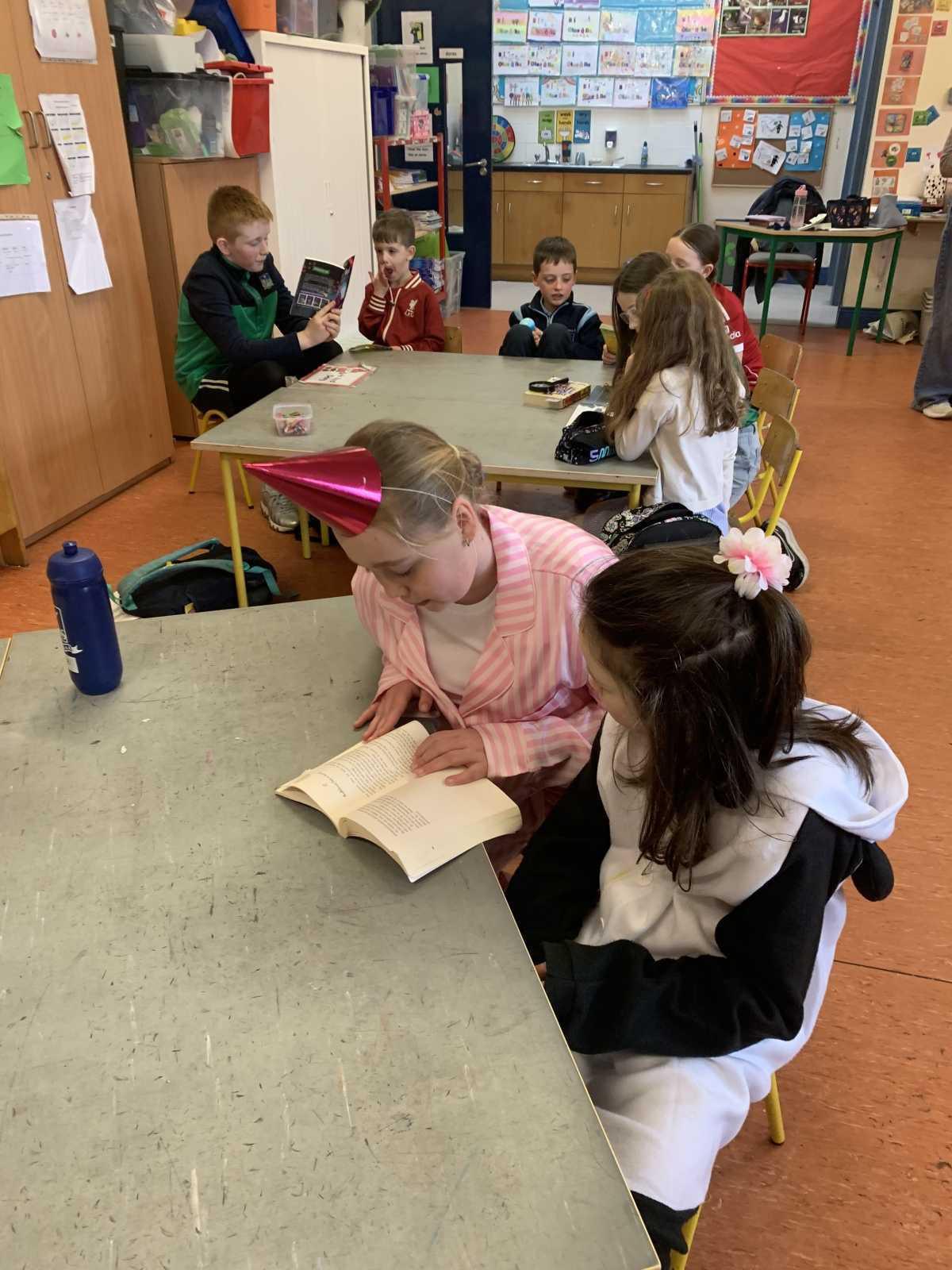 Senior Infants enjoying World Book Day 2026