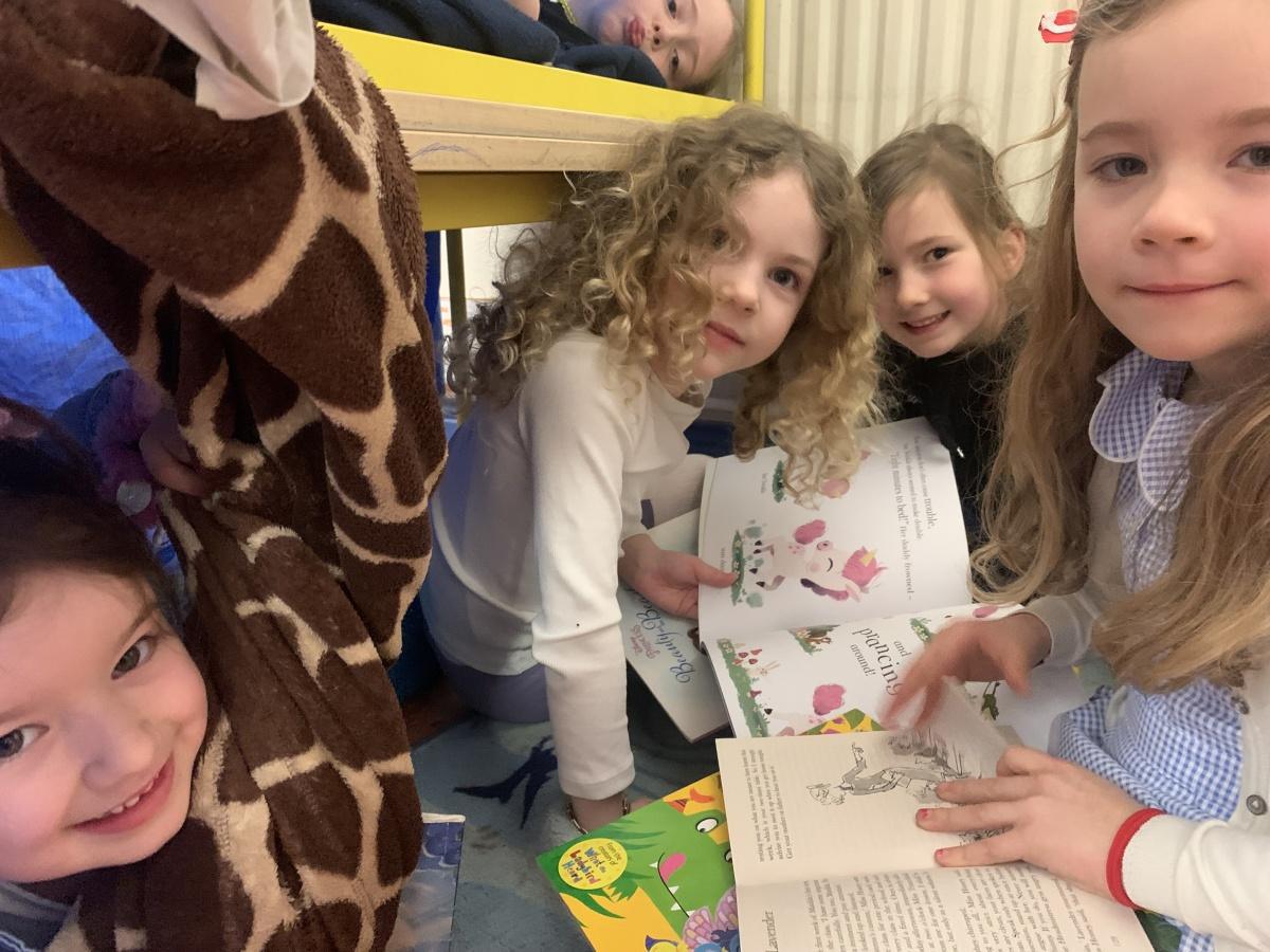 Senior Infants enjoying World Book Day 2026